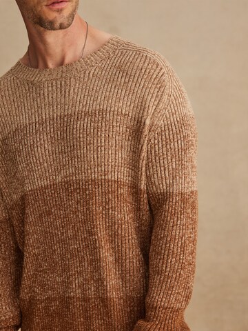 DAN FOX APPAREL Sweater 'Elia' in Brown