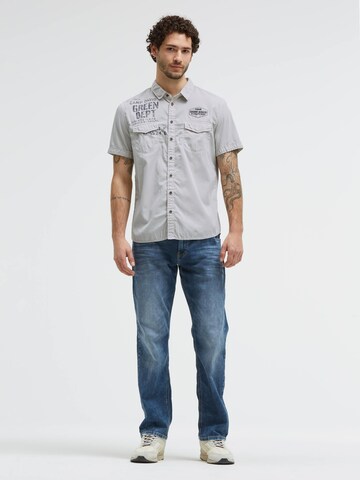 CAMP DAVID Regular fit Button Up Shirt in Grey