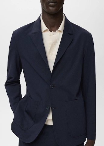 MANGO MAN Slim fit Suit Jacket 'Parioli' in Blue