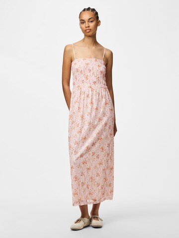 Robe 'PCPRETTY' PIECES en rose : devant