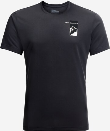 JACK WOLFSKIN Performance Shirt 'VONNAN' in Black: front