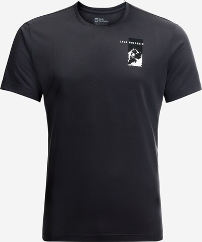 JACK WOLFSKIN Performance Shirt 'VONNAN' in Black / Off white, Item view