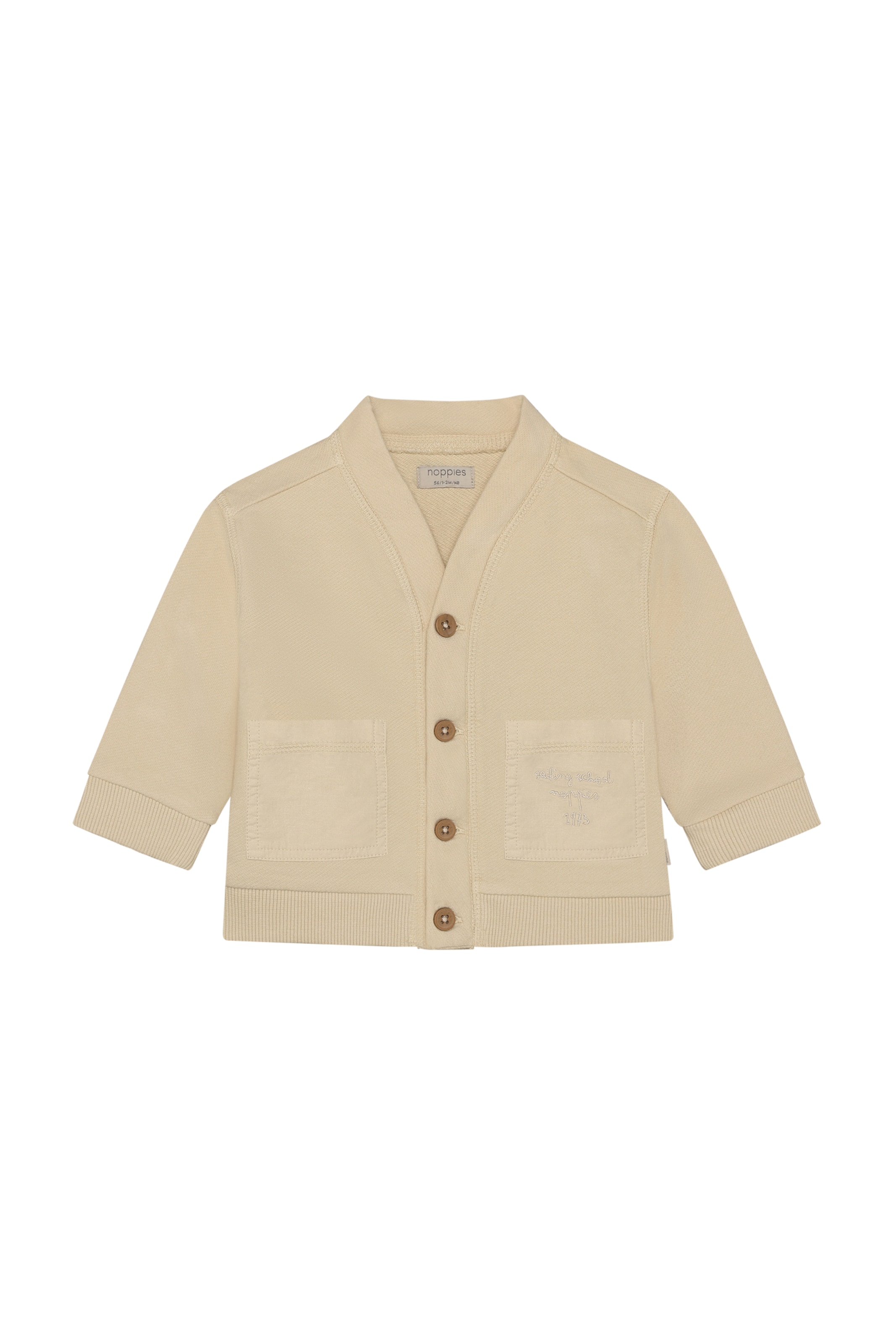 Noppies Gebreid vest in Beige: voorkant
