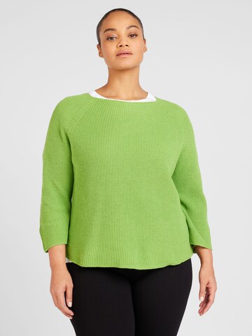 Persona by Marina Rinaldi - Pullover 'DAVY' em verde: frente