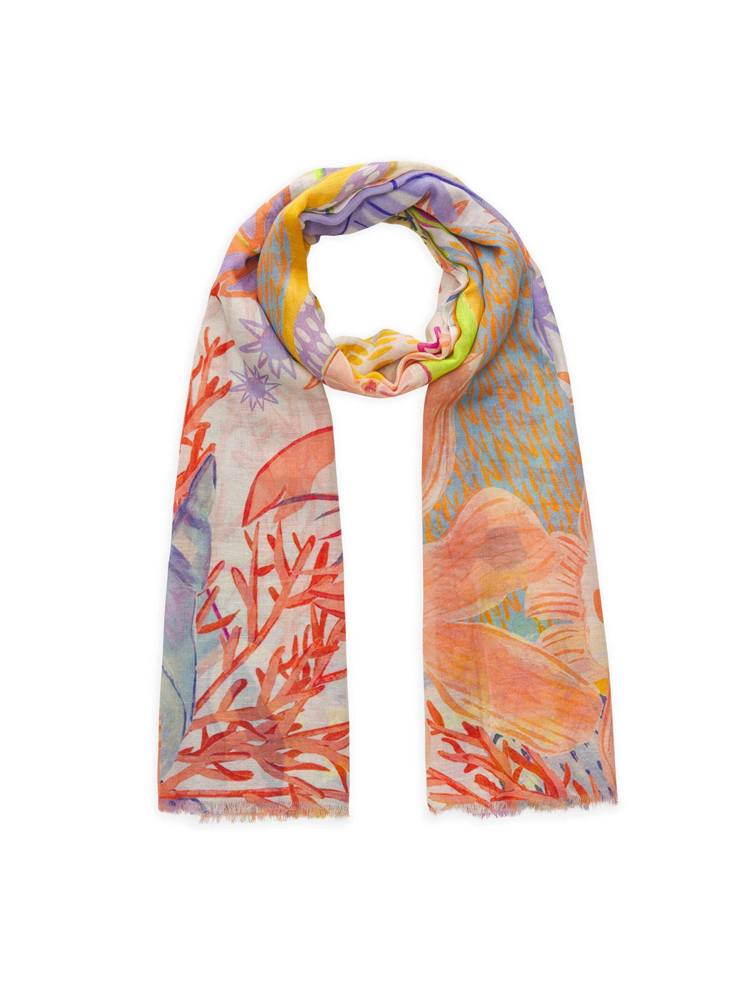 Écharpe CODELLO en rose : devant