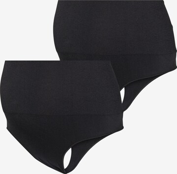 MAMALICIOUS Thong 'Ilja' in Black: front