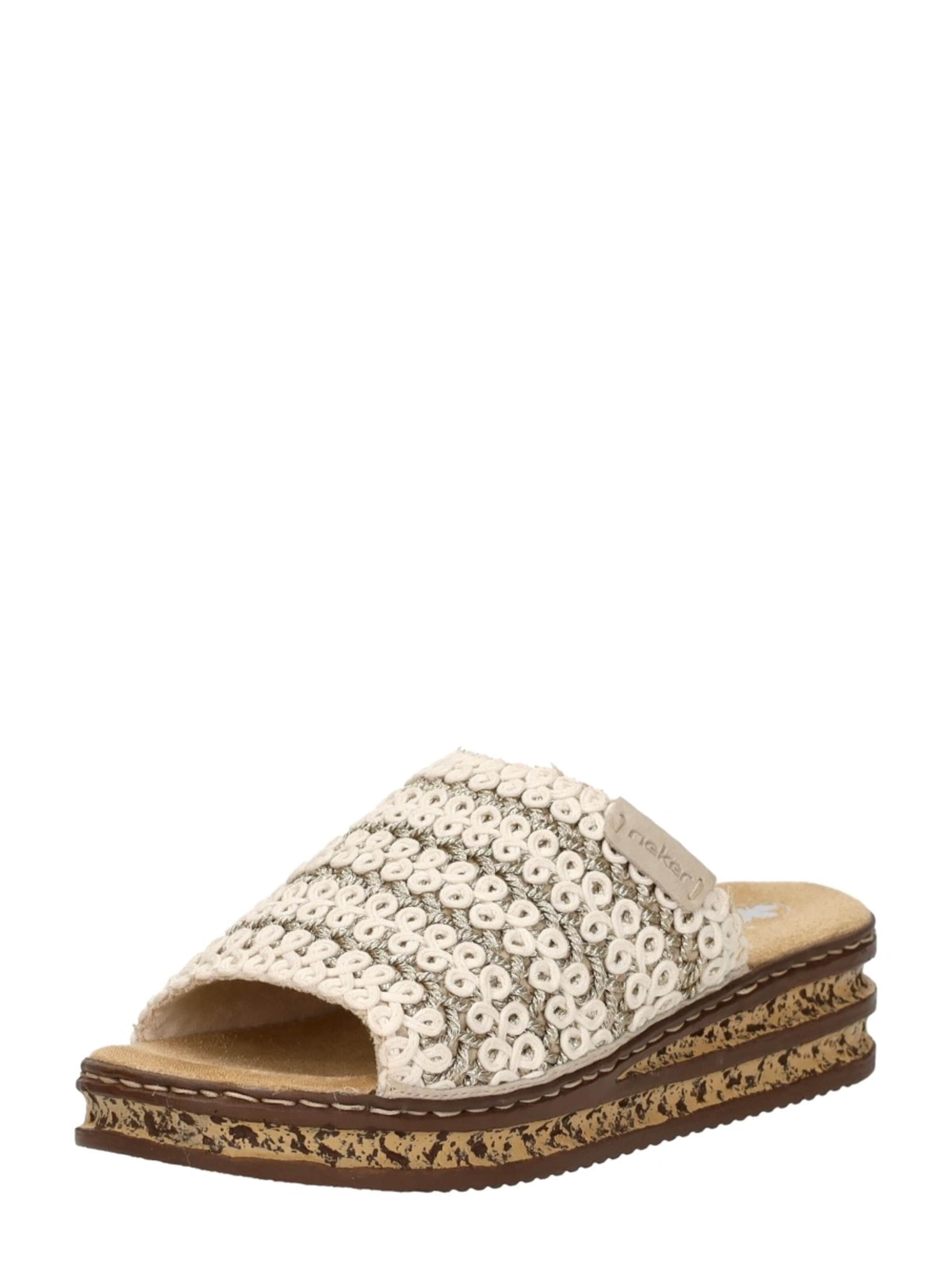Mule 'Open Teen' Rieker en beige : devant