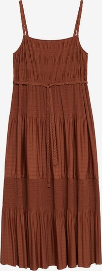 VIOLETA by Mango Robe 'Trenza' en marron châtaigne, Vue avec produit