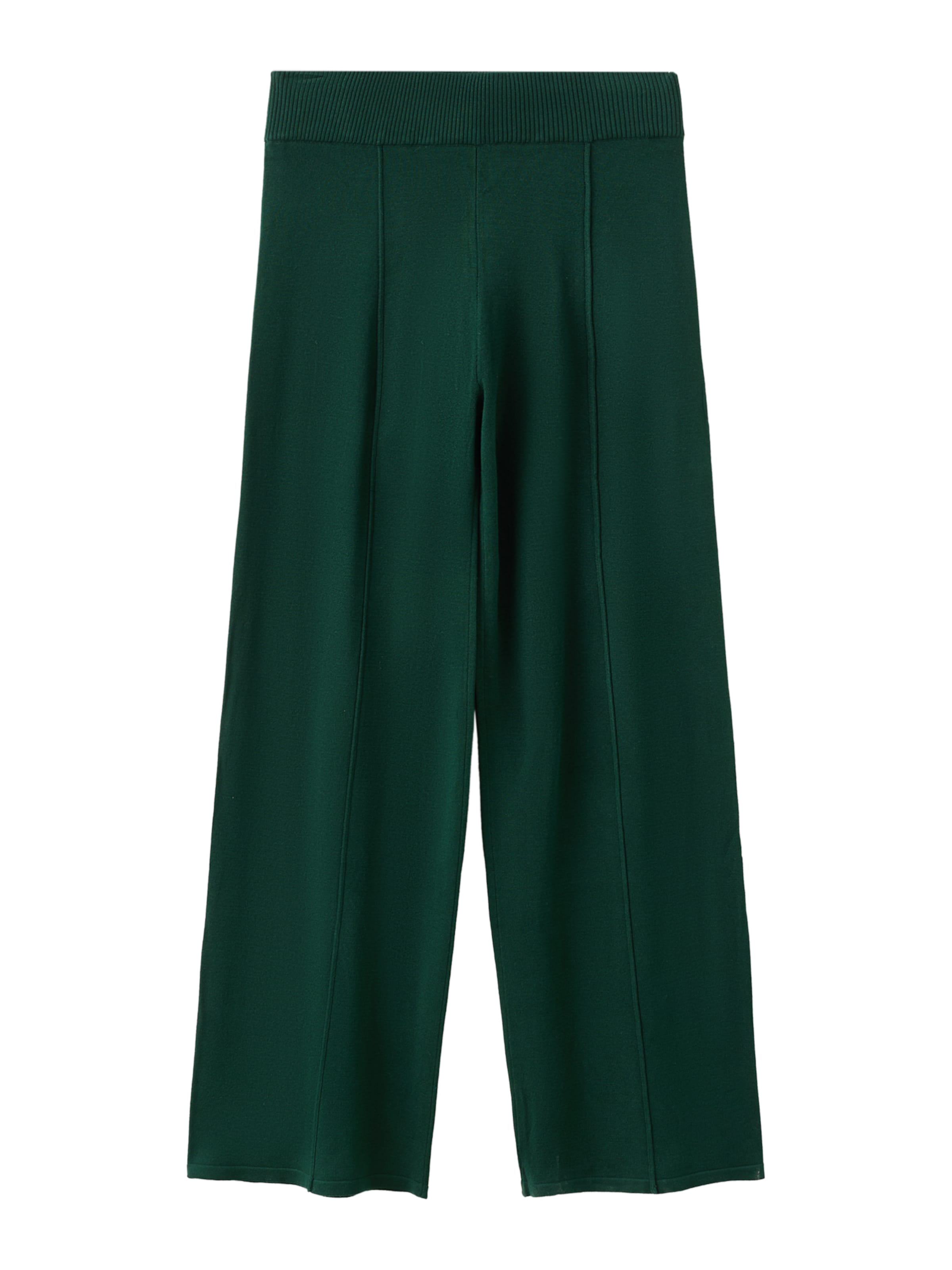 MANGO Wide Leg Hose 'VIEIRI' in Grün: Vorderseite