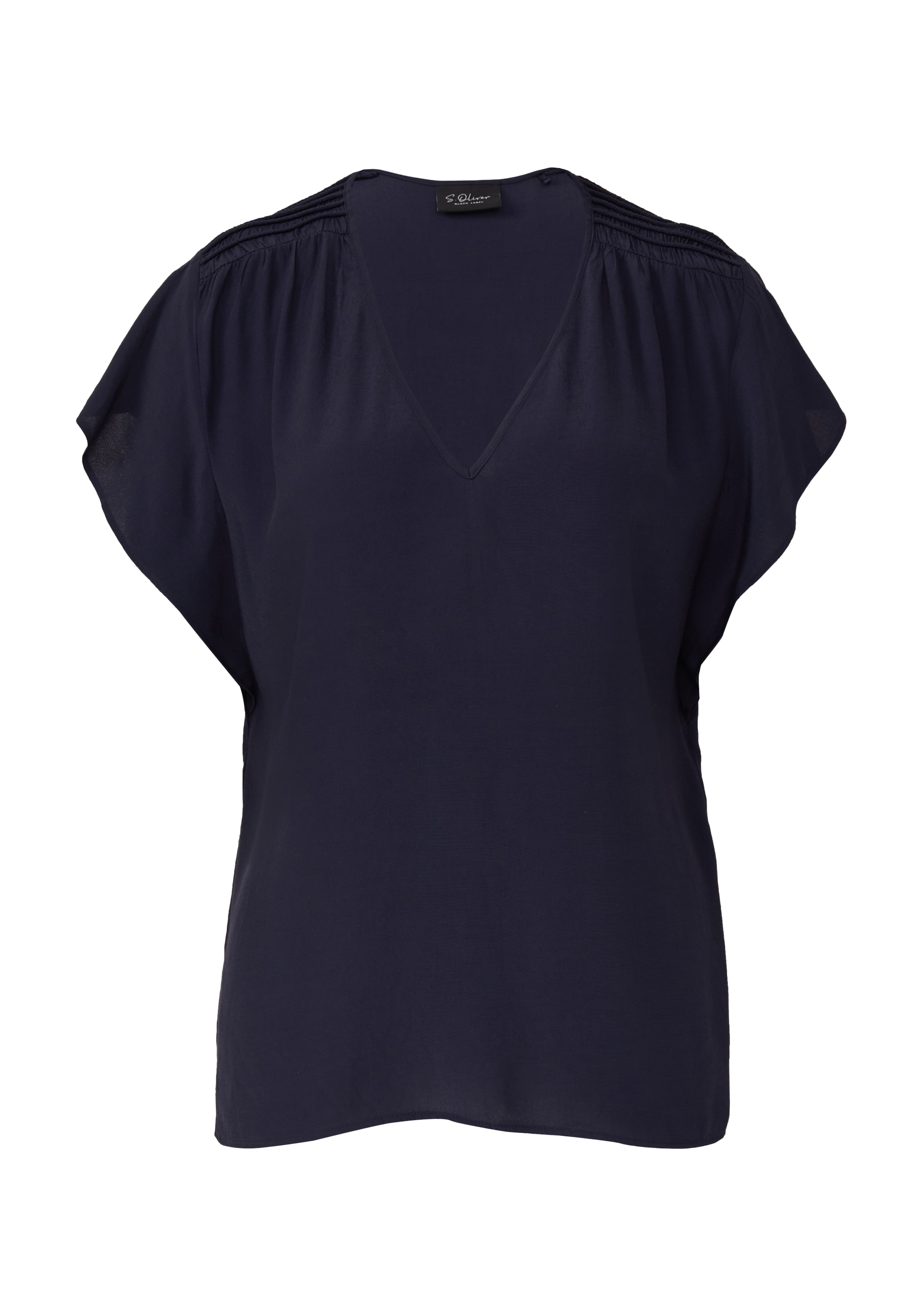 s.Oliver BLACK LABEL Bluse in Blau: Vorderseite
