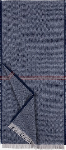 Roeckl Sjaal ' WOVEN HERINGBONE ' in Blauw: voorkant