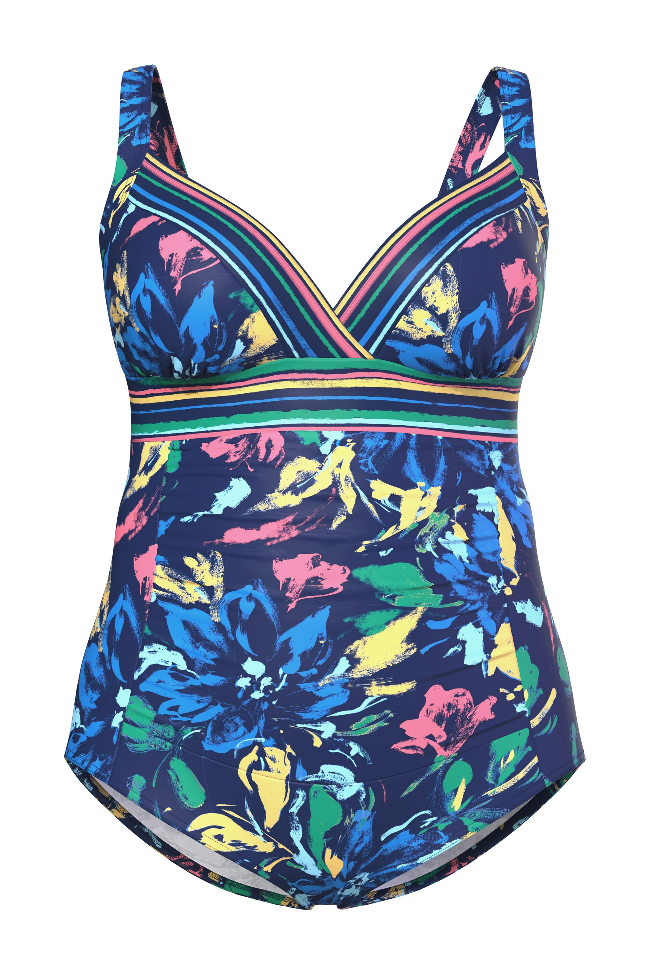 Minimiseur Maillot de bain Ulla Popken en bleu : devant