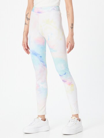 BOSS - Skinny Leggings 'Ellide' em branco: frente