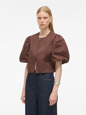 ROUGE EDIT - Blusa en marrón: frente