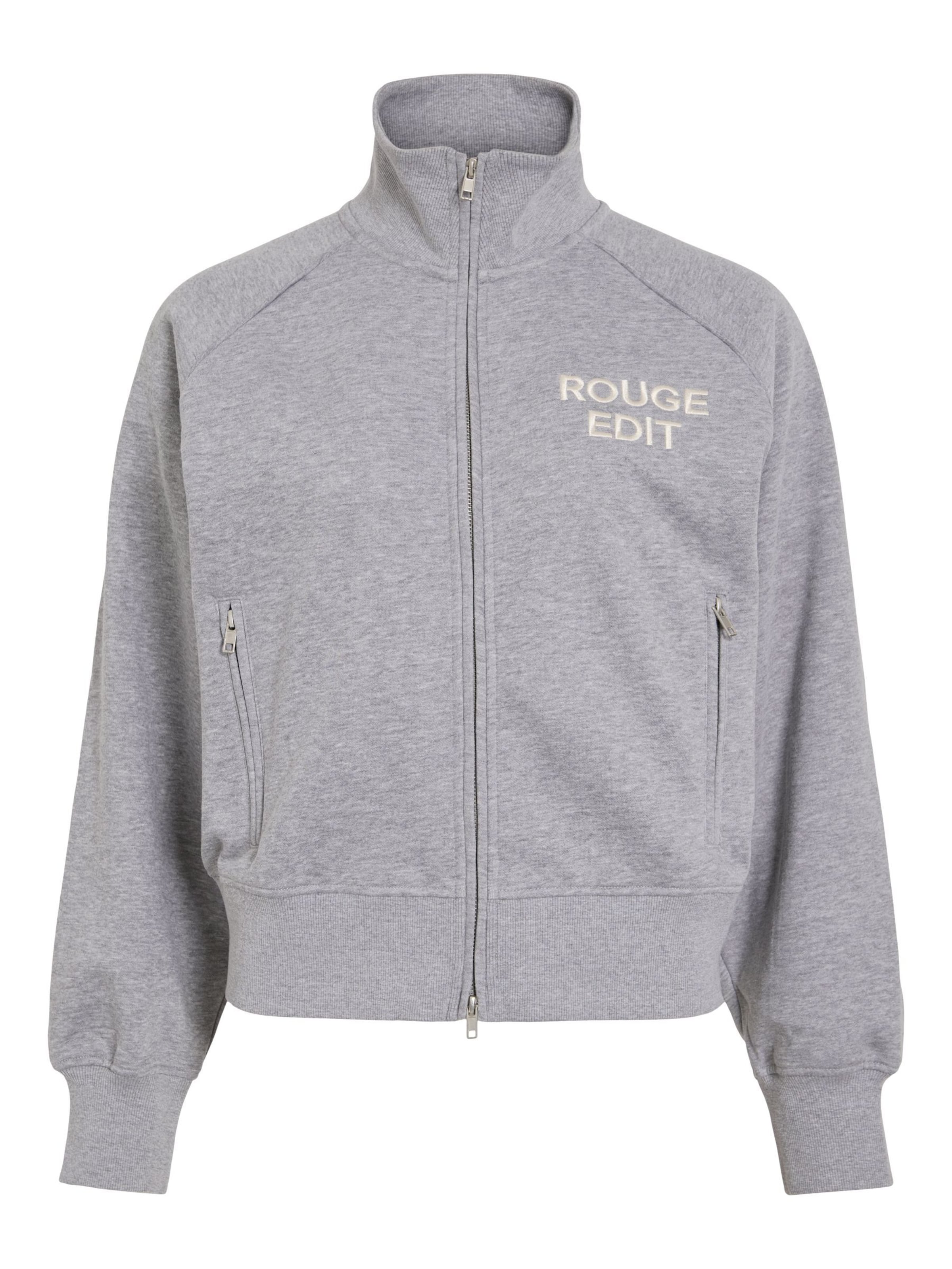 ROUGE EDIT Sweatshirt in Grau: Vorderseite