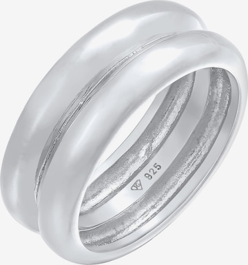 Bague 'Chunky' ELLI PREMIUM en argent : devant