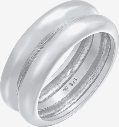 ELLI PREMIUM Ring 'Chunky' in silber, Produktansicht