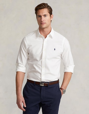 Polo Ralph Lauren Regular fit Πουκάμισο σε λευκό: μπροστά