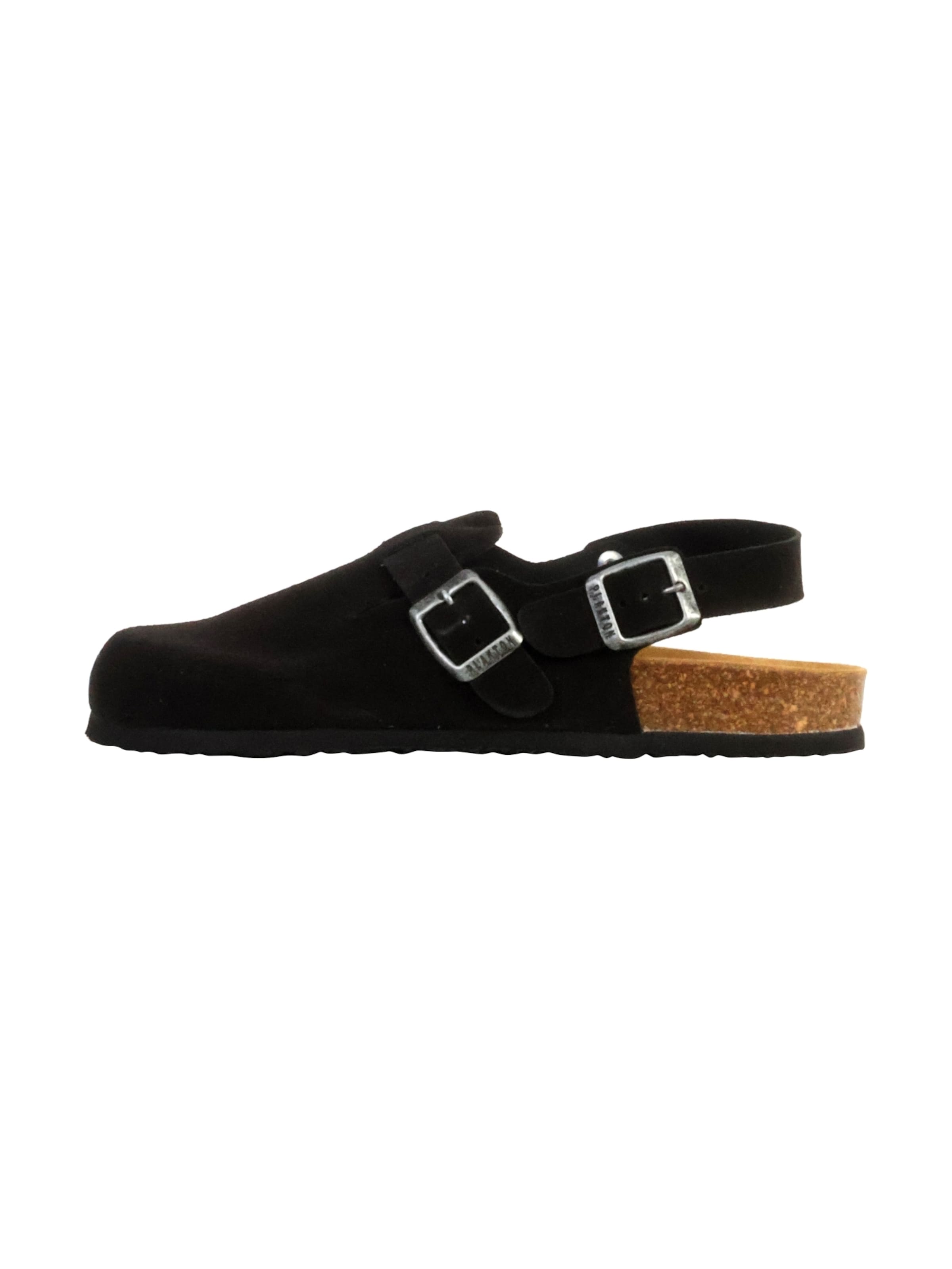 Plakton - Zapatos abiertos en negro: frente