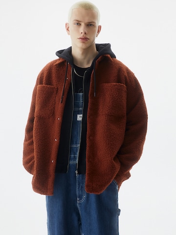 Veste mi-saison Pull&Bear en marron : devant