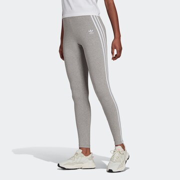 Skinny Leggings de la ADIDAS ORIGINALS pe gri: față