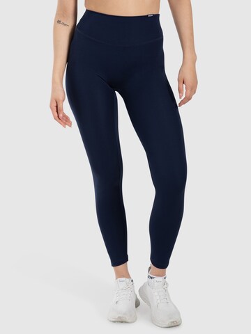 Coupe slim Leggings ' Jaine ' Smilodox en bleu : devant