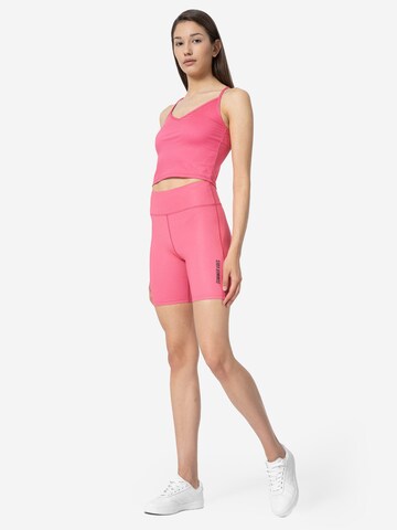 4F Slimfit Sporthose in Pink