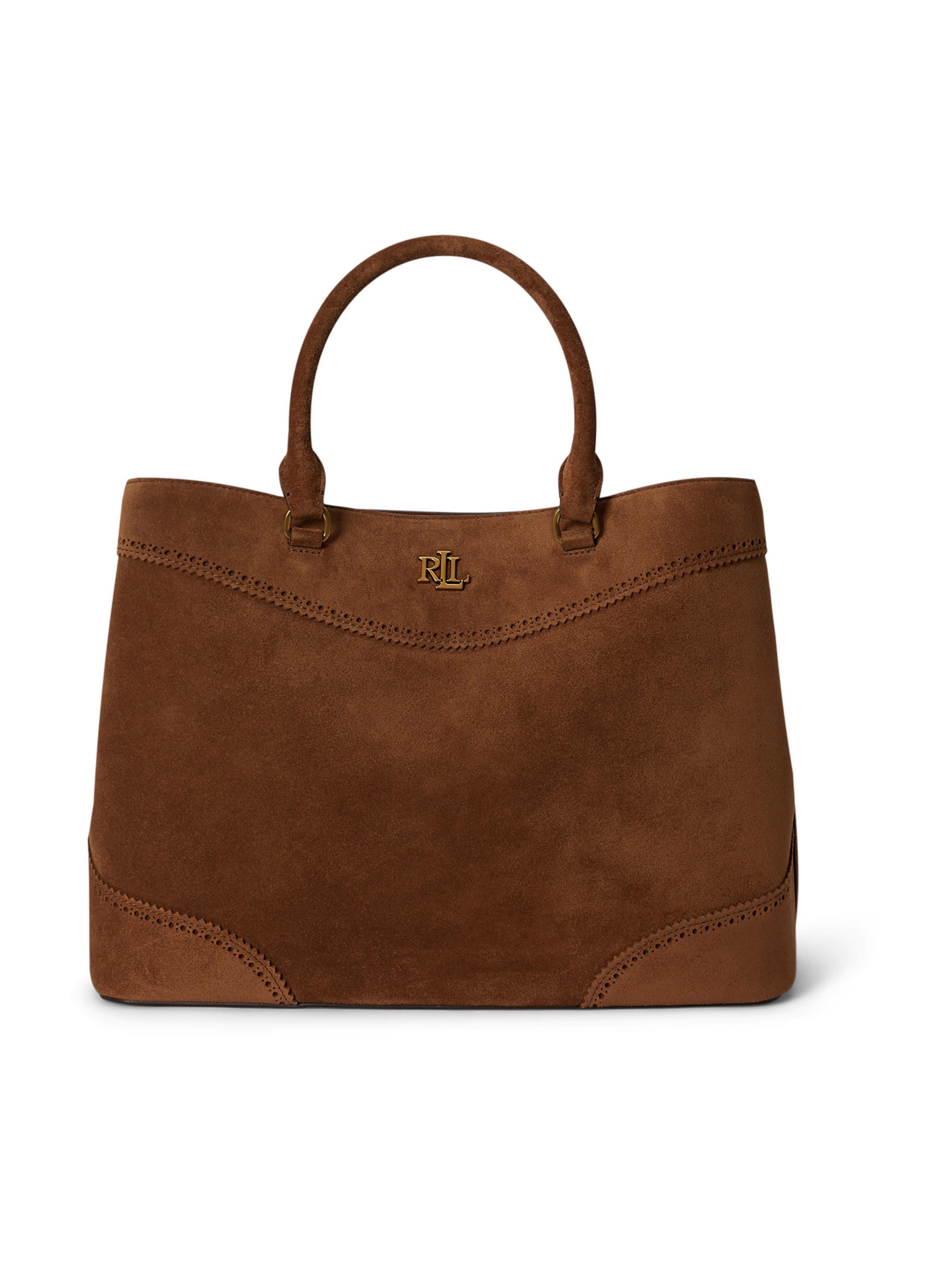 Lauren Ralph Lauren - Bolso de mano 'MARCY' en marrón: frente