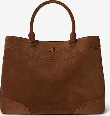 Sacs à main 'MARCY' Lauren Ralph Lauren en marron : devant
