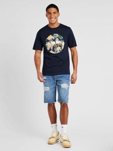 JACK & JONES Tričko 'CHILL' – modrá