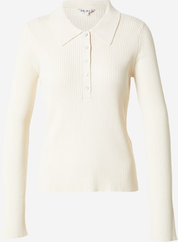 OBJECT Pullover 'OBJKELLY' i hvid: forside