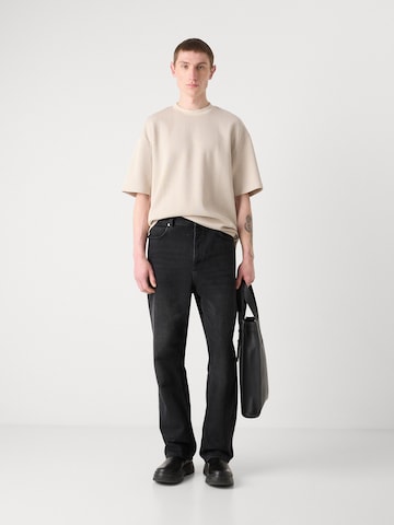 HUGO Shirt 'Nuwaffle' in Beige