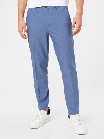 Coupe slim Pantalon chino 'Josh' SELECTED HOMME en bleu : devant