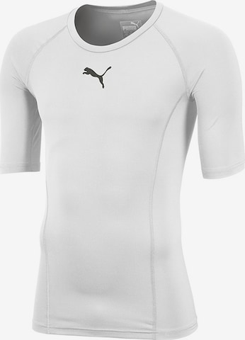 PUMA Performance Underwear in White: front