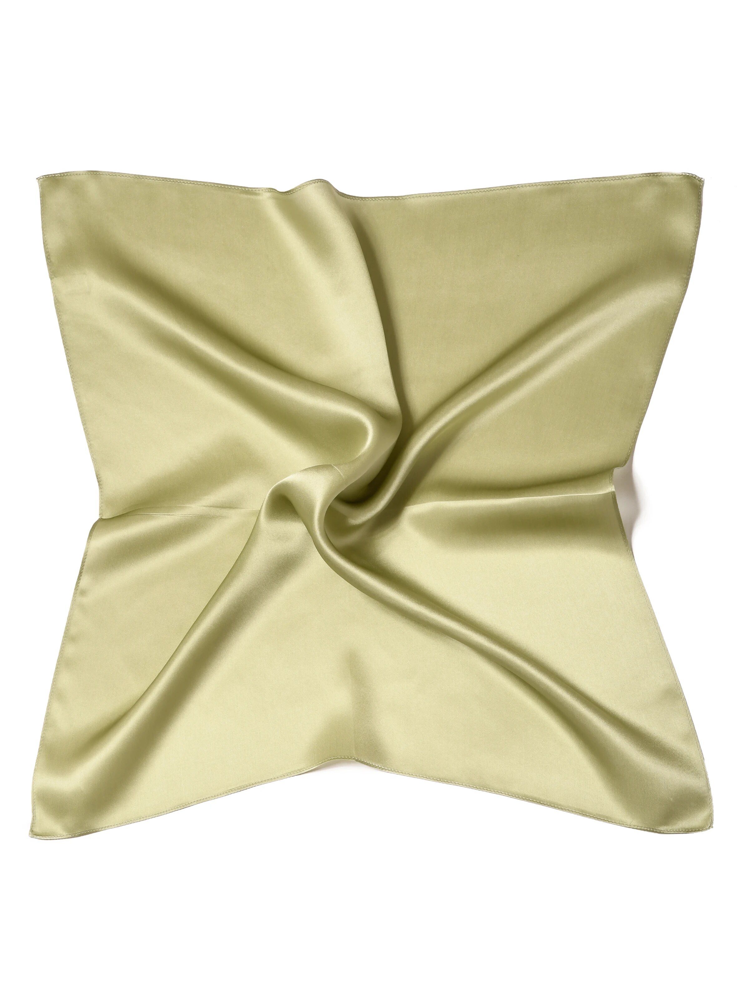 MayTree Scarf 'Seidentuch einfarbig' in Green: front