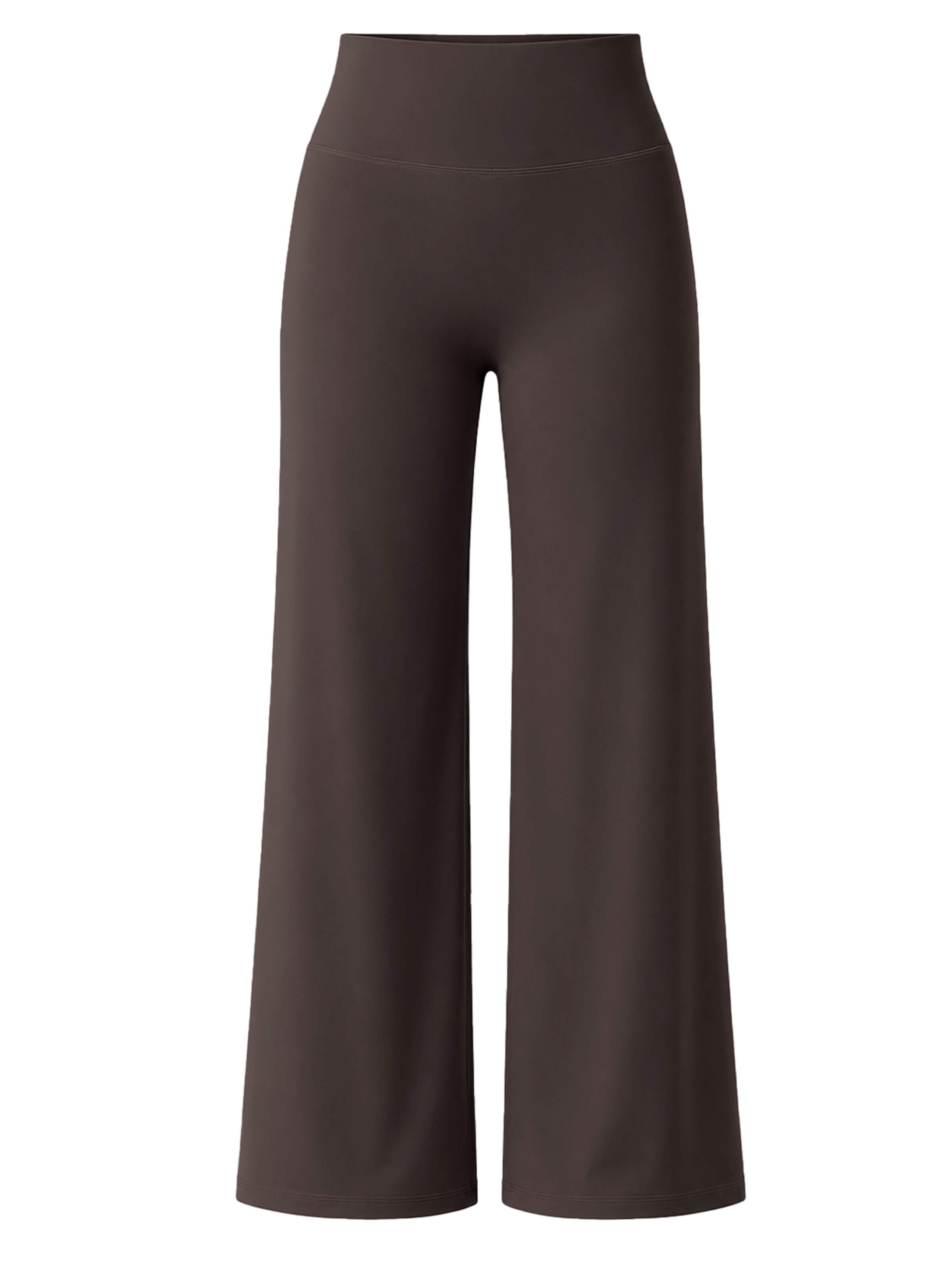 ZAAYO Wide leg Workout Pants 'Women's Wide‑Leg Yoga Sports Pants' in Brown: front