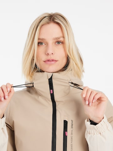 PROTEST Sportjacke 'PRTDISK' in Beige