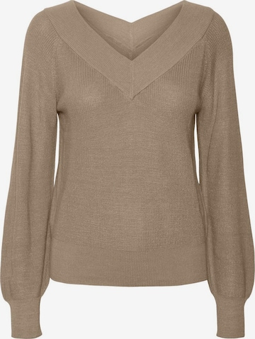 Pull-over 'New Lexsun' VERO MODA en marron : devant