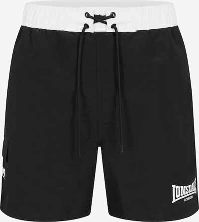 LONSDALE Uimashortsit 'Thorpe' värissä musta / valkoinen, Tuotenäkymä