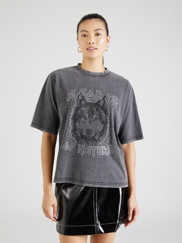 SISTERS POINT T-Shirt 'HELGA' in Grau: Vorderseite