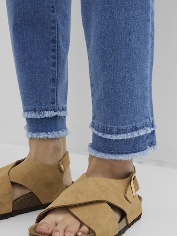 bonprix Slimfit Jeans in Blauw