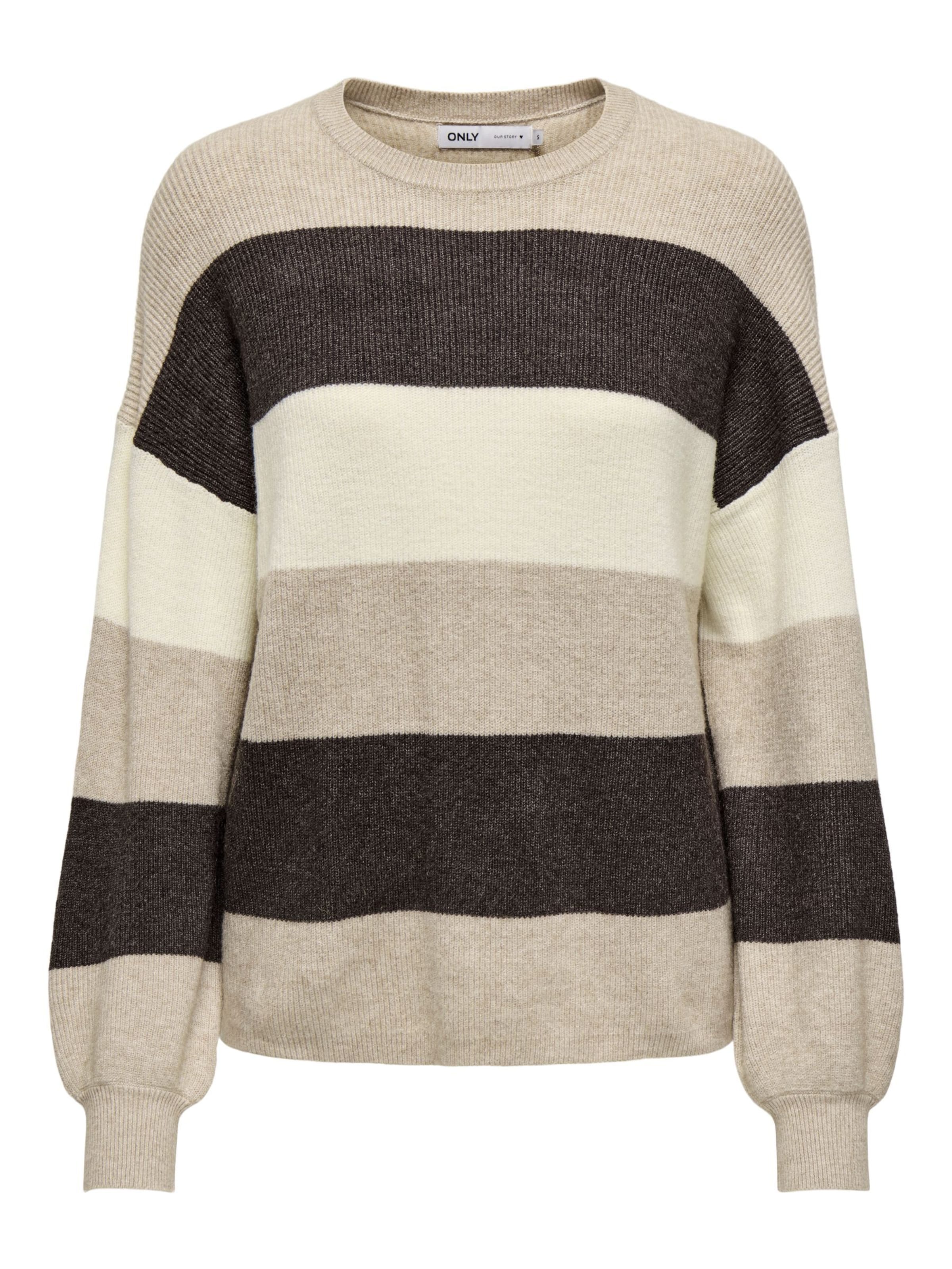 Pull-over 'ONLATIA' ONLY en marron : devant