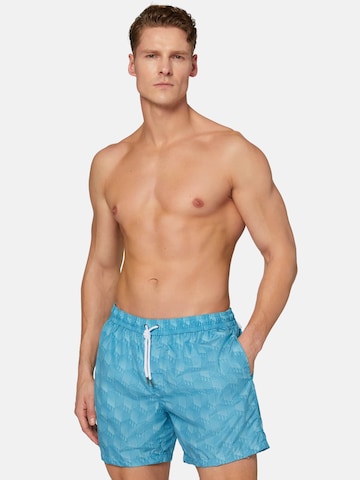 Shorts de bain 'Polka' Boggi Milano en bleu : devant