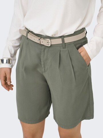 ONLY Regular Bandplooibroek 'ONLaris' in Groen