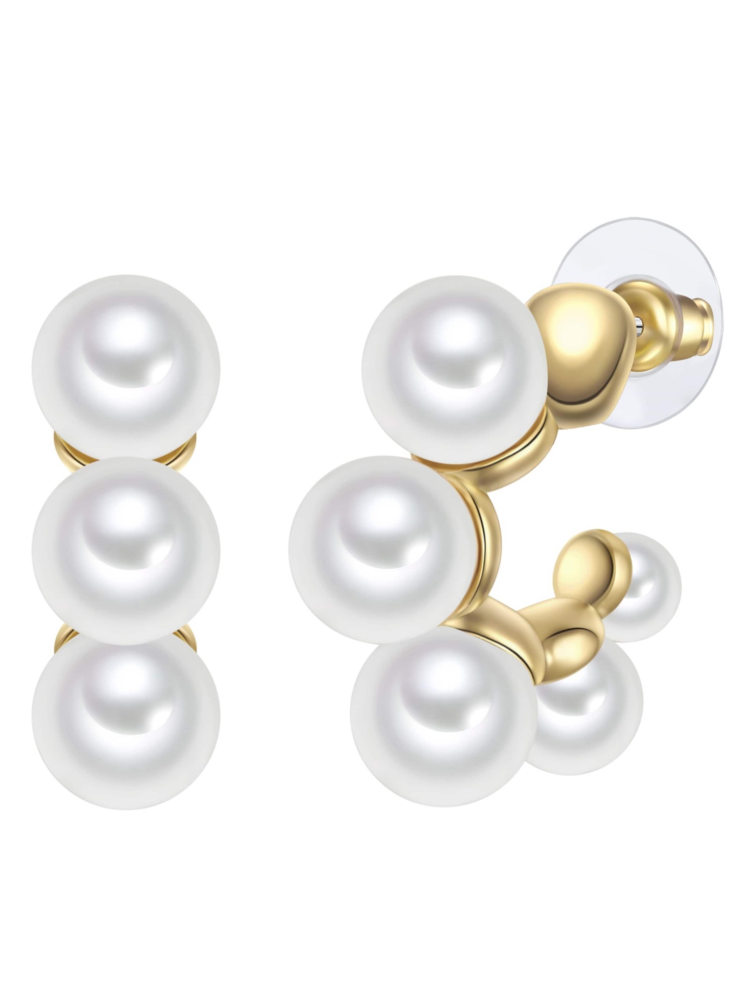 Yokoamii Earrings in Gold: front