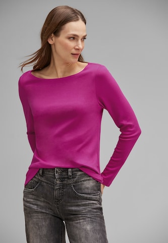 STREET ONE Μπλουζάκι 'New Lanea' σε ροζ: μπροστά