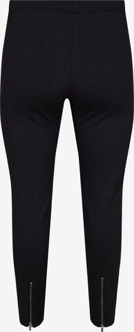 Zizzi Skinny Leggings 'Winola' in Schwarz