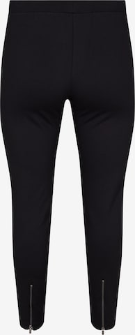 Zizzi Skinny Leggings 'Winola' in Schwarz