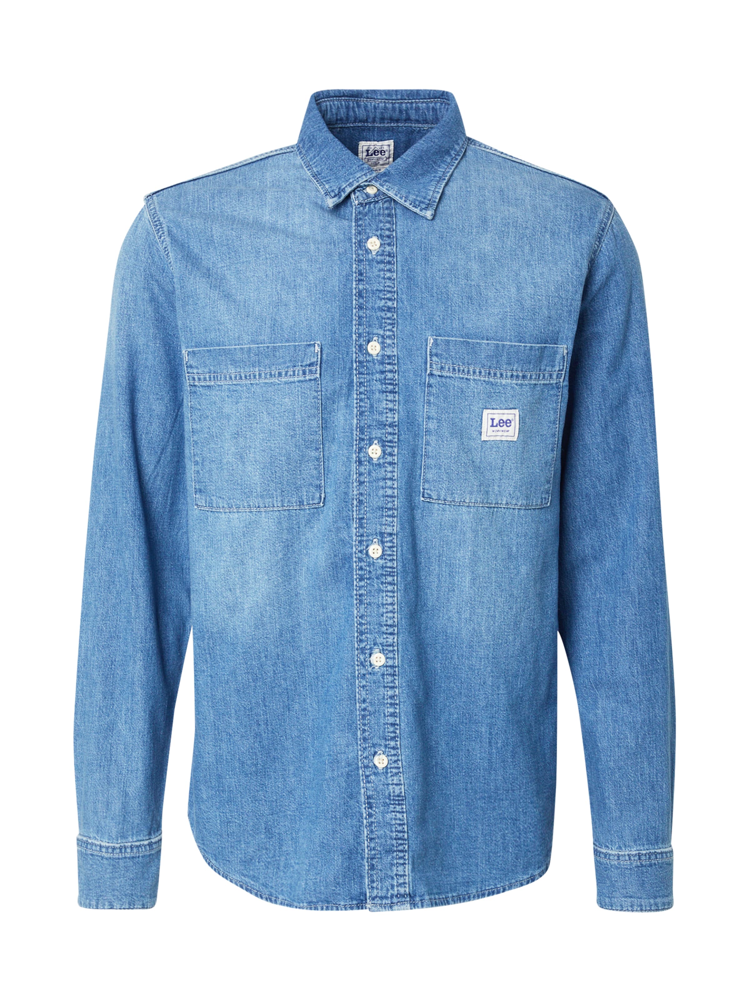 Lee Regular Fit Hemd in Blau: Vorderseite