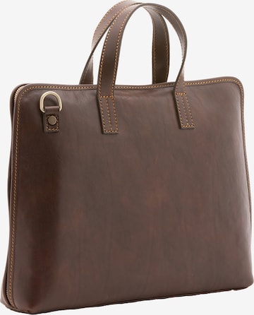 Viola Castellani Document Bag in Brown: front